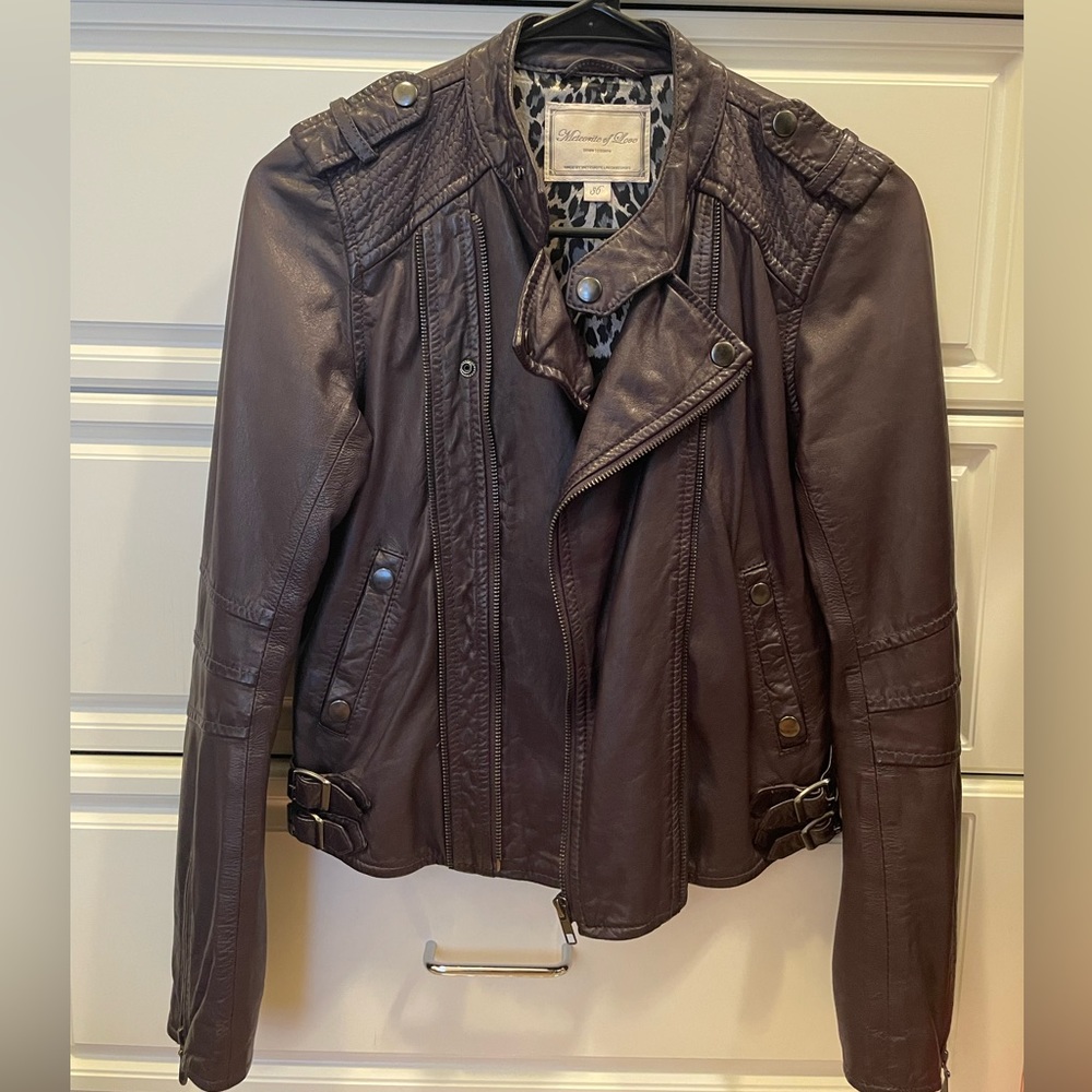 Leather jacket- sz S